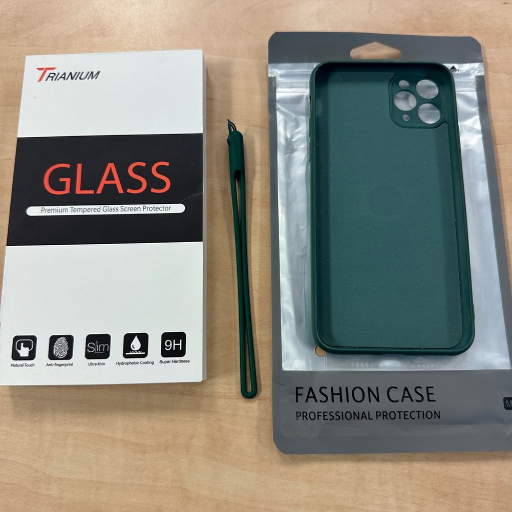 iPhone 11 Pro Max Loop Fashion Case and New Tempered Glass Screen Protector